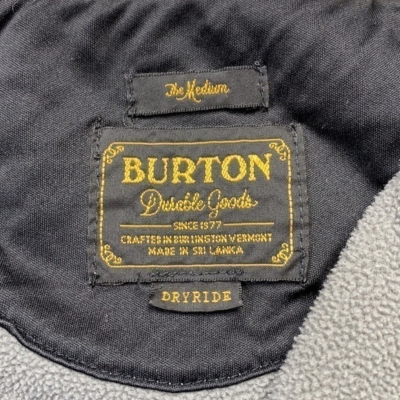 Burton Gray White Polka Dot Hooded Zip Up Sweatshirt Size Medium - Picture 3 of 7